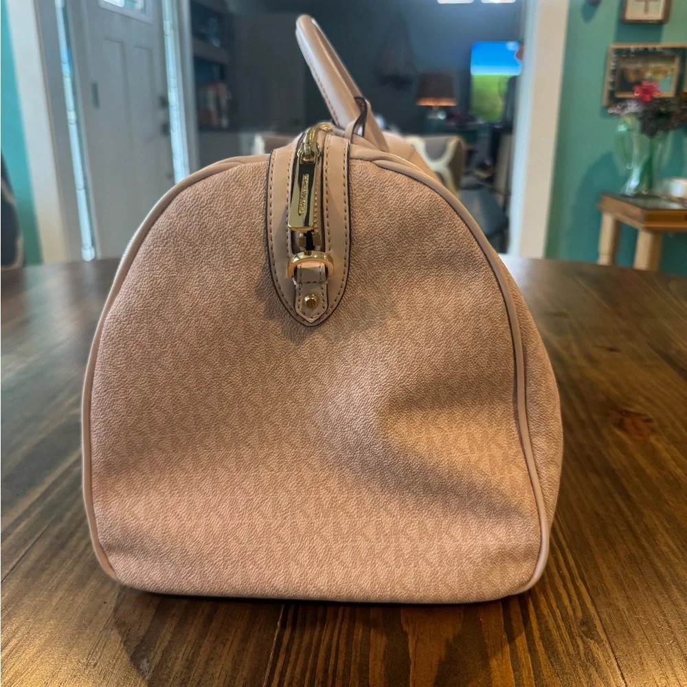 Michael Kors Pink Monogram Travel Duffel Bag